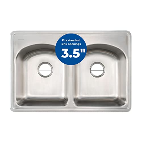 3.5" Sink Drain Assembly with Twist Lock Basket Strainer
