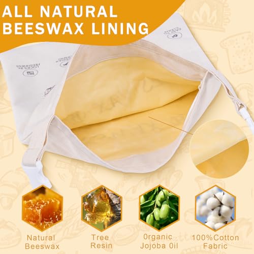 2 Pack Reusable Beeswax Bread Bags (2 Count)