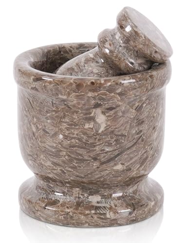 Marble Mortar and Pestle Set Small Spice Grinder & Herb Grinder
