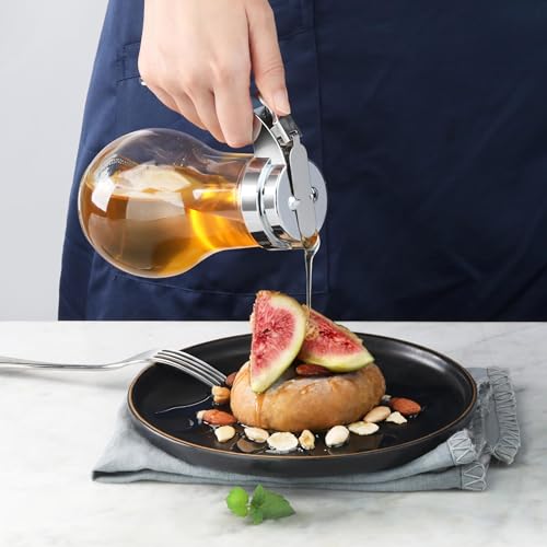 22490 Syrup Dispenser with Chrome Plated Zinc Alloy Top (14oz | Set of 12)