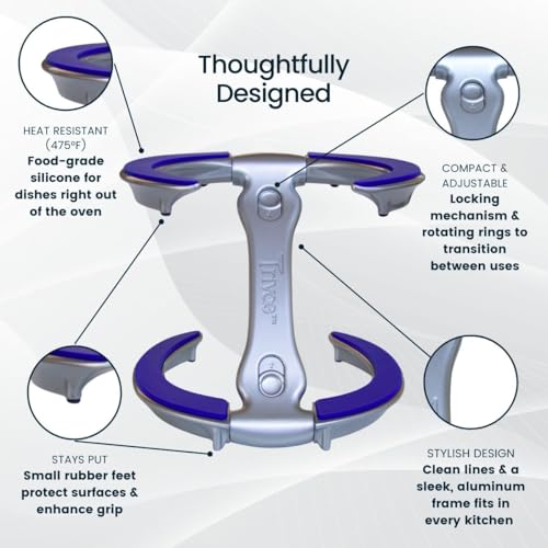 Pot Lid Holder While Cooking (Royal Blue)