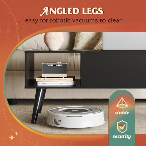 Lift Top Coffee Table with Hidden Storage (Aged Black / 39")