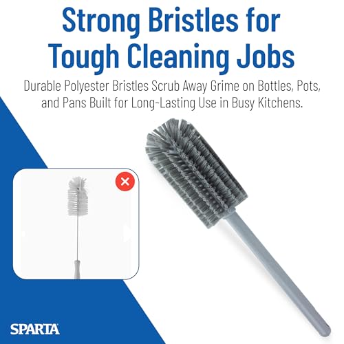 Large Water Bottle Brush Ideal for Wide (Gray)