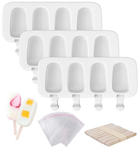 Popsicle Molds Set of 3 (White / Large)