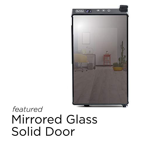 8 Bottle Thermoelectric Wine Chiller (8 Bottles / Mirrored Glass Door)