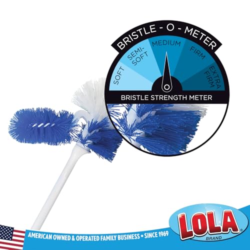 Classic Toilet Brush w (Toilet Brush w/Under Rim / 6 Pack)