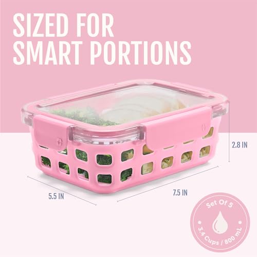 Duraglass 3.4 Cup Glass Meal Prep Containers (Meadow / 3.4 Cup)