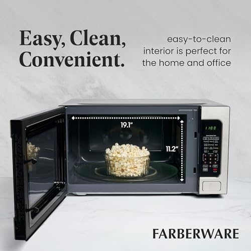 1100W 2.2 cu ft Countertop Microwave Oven With Smart Sensor (2.2 Cu. Ft. / Stainless Steel)