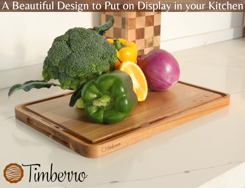 Acacia Wood Cutting Board (15"L x 10"W)