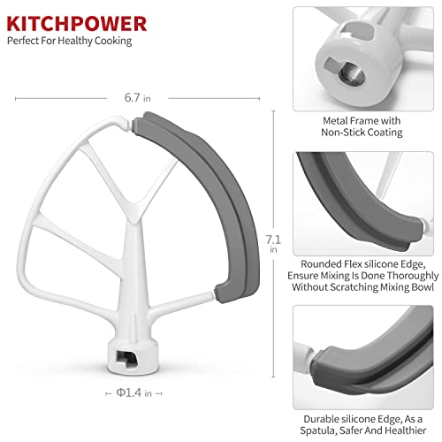 6 Quart Flex Edge Beater for KitchenAid Bowl (6 Quart)