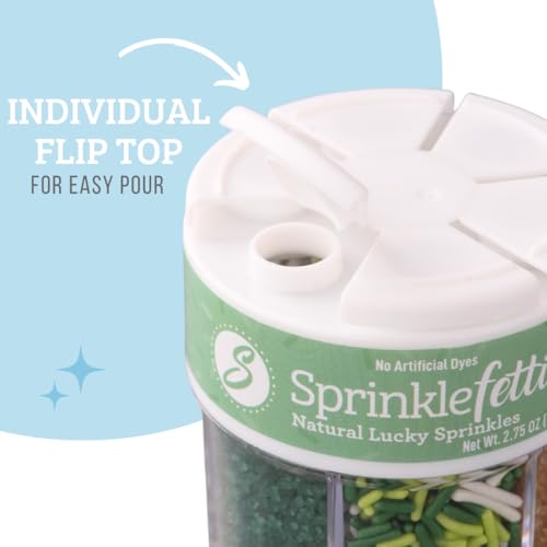 Dye Free St. Patricks Day Sprinkles (Shamrock)