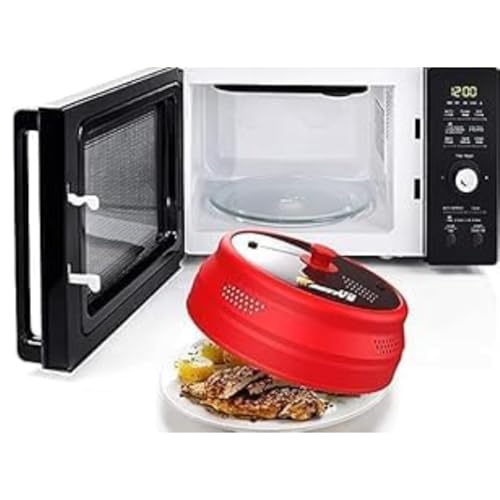 Collapsible Microwave Cover for Food (Red)