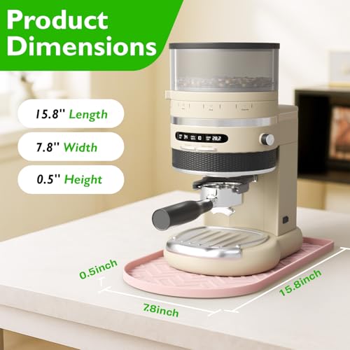 Silicone Coffee Mat (Pink / 15.8" x 7.8")