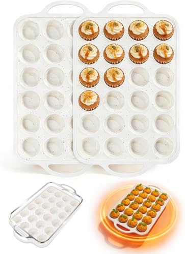 3Pack Silicone Muffin Pan with Metal Frame (Jumbo+Regular+Mini)