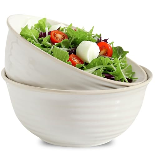 Serving Bowls Set of 2 (White / 84 Ounce)