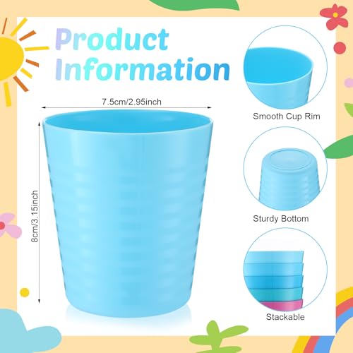 36 Pcs Kids Plastic Cups 8 oz Drinking Toddler Cups (Fresh)