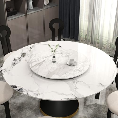 23.6" Lazy Susan for Table Top Sintered Stone Rotating Serving Tray for Dining Table