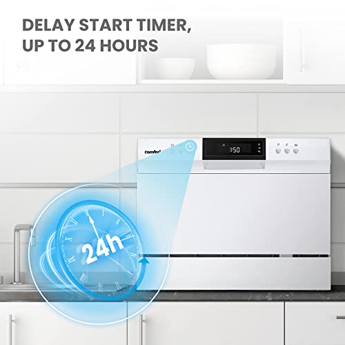 Countertop Dishwasher Portable (White)