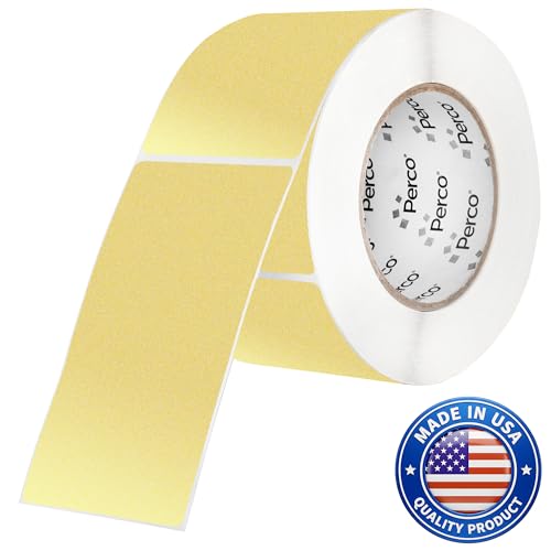 Metallic Gold 3x5 Inch Perforated Sticker Labels (Mini Roll / Metallic Gold)