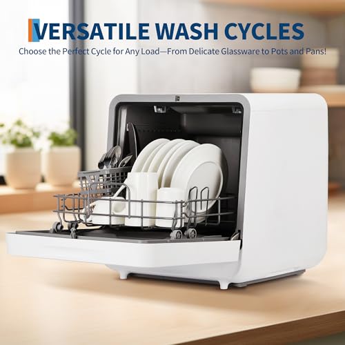 Portable Dishwasher Countertop with Large LED Display (With-Tank)