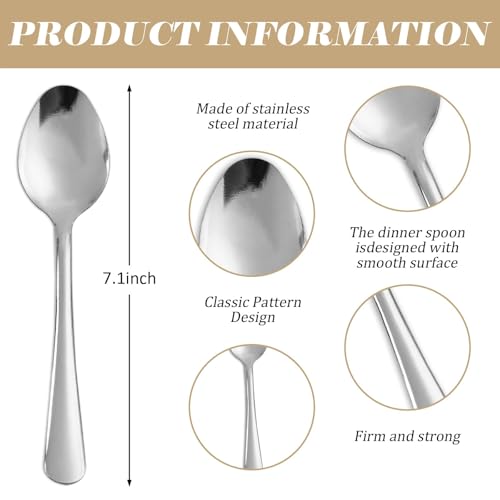 Windsor 96 Pcs Stainless Steel Dinner Spoons (96PCS Dinner Spoon)