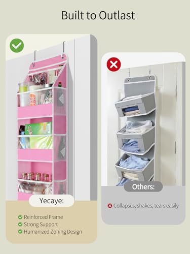5 Tier Over the Door Organizer (Pink / 5 Tier)