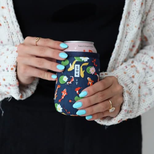 CanSok Sleeve for Beer & Soda Insulated Neoprene Cover (Koi Garden / 12oz Can Sleeve)
