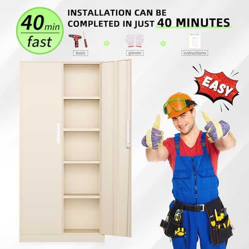 Storage Cabinet (Putty / 71")