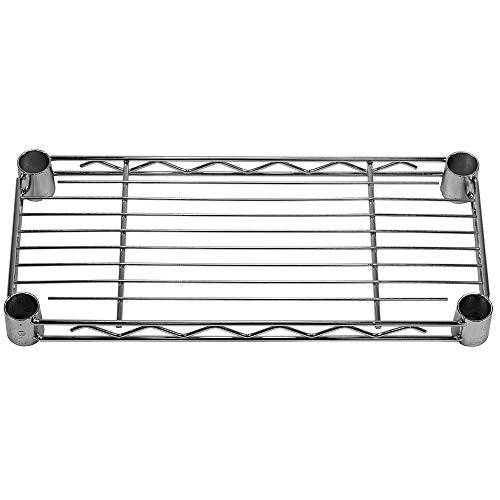 Shelving Inc. 8" d x 18" w Chrome Wire Shelving with 3 Tier Shelves (3 Count)