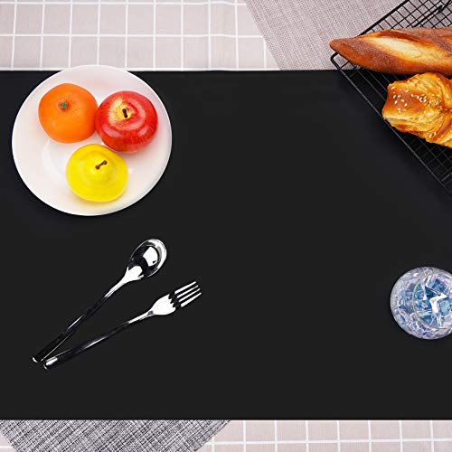 Silicone Mats for Countertop (XL-28" x 20"x 0.06" / Black)
