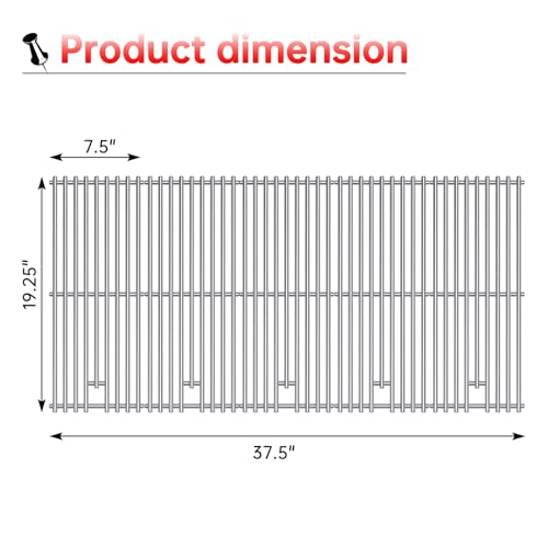 9MM 16517 Grill Grates Replacement for Bull Grill Replacement Parts