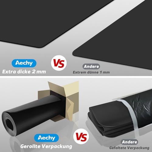 Silicone Mat for Kitchen Counter (Black / 27.5" x 16.5")