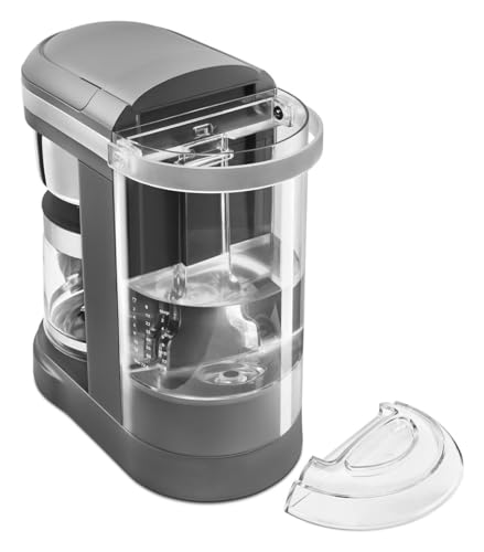 12 Cup Drip Coffee Maker with Spiral Showerhead (Matte Grey / 12 Cup Drip Coffee Maker with Progammable Warming Plate)