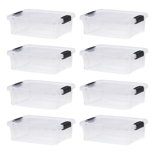4.5 Quart Clear Plastic Storage Containers with Lids (4.5 Quart)