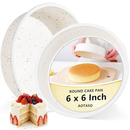 6 inch Silicone Round Cake Pans (Round / 6 inch)