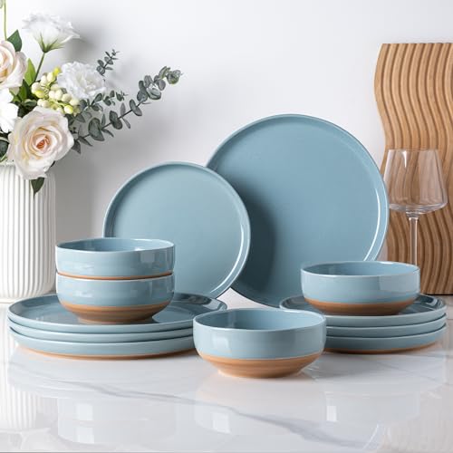 Dinnerware Sets for 8 (Stone Blue / Service For 8(24Pcs))