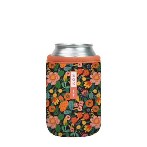 CanSok Sleeve for Beer & Soda Insulated Neoprene Cover (Floral Affair / 12oz Can Sleeve)
