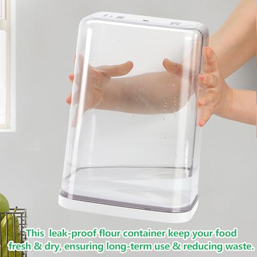 6 Qt Flour Sugar Storage Containers with Pop (6Qt-Tall)