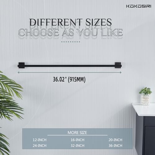 Bathroom Towel Bar 36'' Towel Holder for Bath Kitchen Wall Mount Towel Rails 36 Inch Oil Rubbed Bronze Stainless Steel B4005ORB (Oil Rubbed Bronze / 36-Inch)