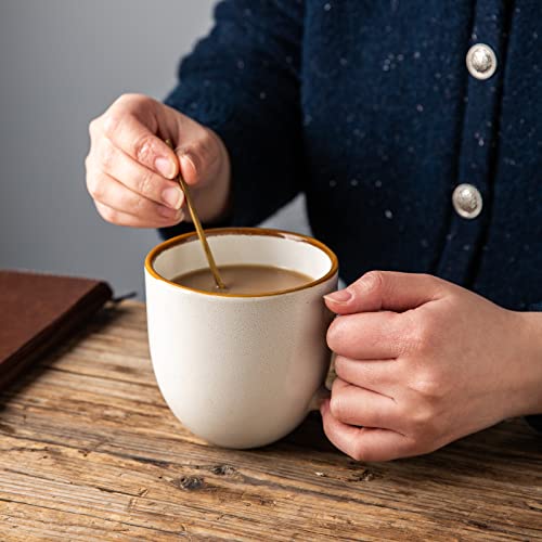 12oz Coffee Mugs (Set of 6 / Pearl White)