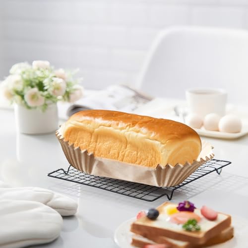 100 Pack 9x5 Inch Loaf Pan Liners (9x5in-Oval)