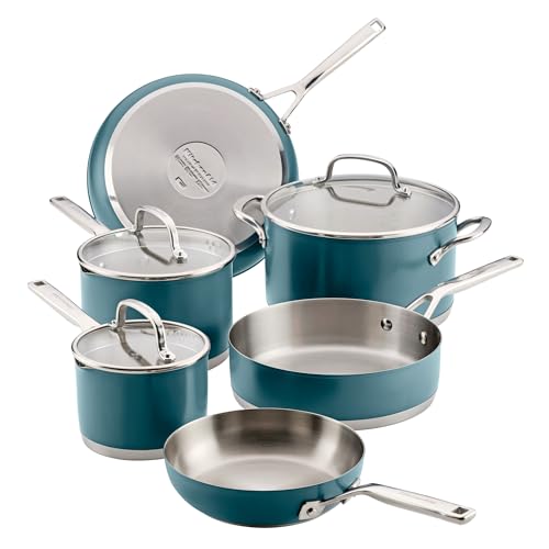 Tri Ply Stainless Steel Cookware Set (9 Piece Cookware Set)