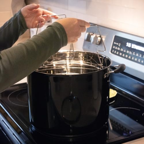 21.5 Quart Water Bath Canner with Pressure Gauge (Black)