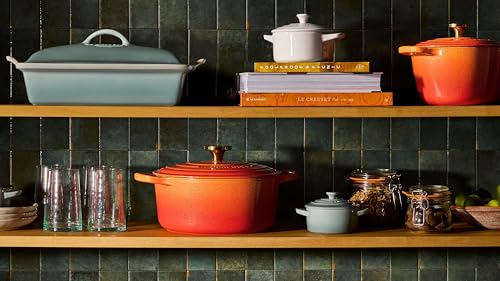 Enameled Cast Iron Round Dutch Oven (Flamme Doree / 4.5 Qt)