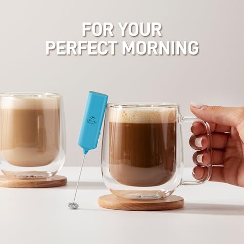 Mini & Mighty Milk Frother Wand (Blue Sky / Mini Frother)