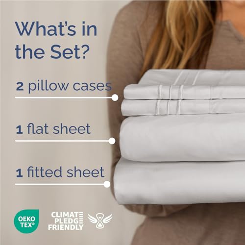 Full Size 4 Piece Sheet Set (04 - French Grey / Full)