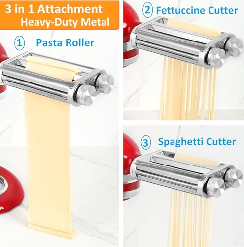 Pasta Maker Attachment for KitchenAid Stand Mixers