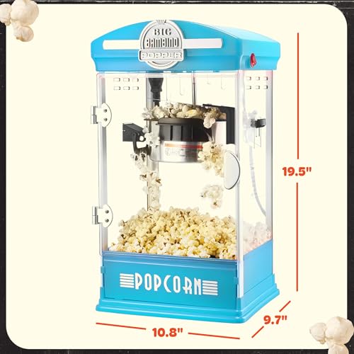 Popcorn Big Bambino 4oz Popcorn Machine (Blue)