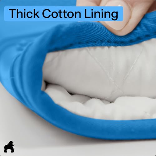 Silicone Oven Mitts (Aqua / 12.5" Oven Mitts)