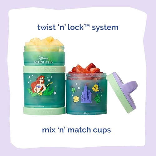 Disney Princess Stackable Snack Containers for Kids